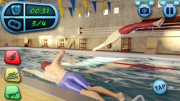 模拟游泳游戏
